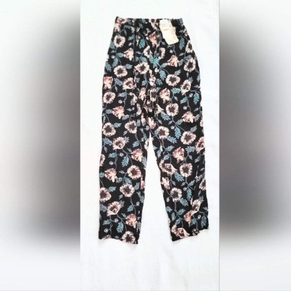 NWT! Chic Spring Resort Floral Women's Boho Relaxed Wide-Leg Ravenel Pant Small - Picture 11 of 15